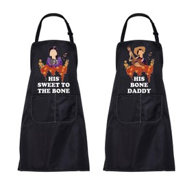 Family Matching Cooking Aprons His Sweet To The Bone Her Bone Daddy Couples Matching Aprons His And Her Aprons Wedding Gift
