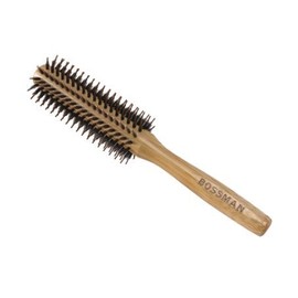 Bossman Round Boar & Nyon Bristle Brush