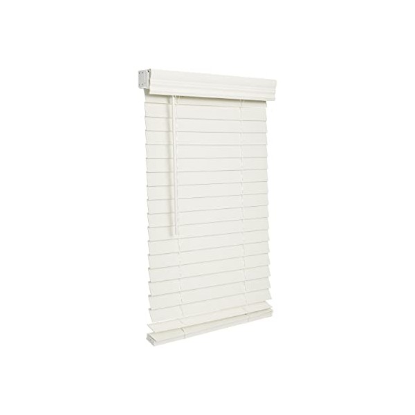 LOTUS & WINDOWARE Cordless, 2" Faux Wood Blind 29" Wide