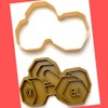EverythingForCakes Gym Themed Cookie Cutter Set of 3
