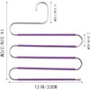 4 Perchas Percha Resistente de Inoxidable, Percha Que Ahorra Espacio,