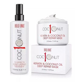 Bold Uniq Mascarilla Capilar Con Aceite De Coco+ Pray Protección Color