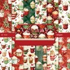 24 Sheets 6'' x 6'' Christmas Scrapbook Paper Cute Pattern
