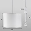 KUAUGST Plug in Pendant Light,15 FT Hanging Lamp with Plug