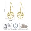 Philip Jones Gold Plated Tree of Life Drop Earrings Created