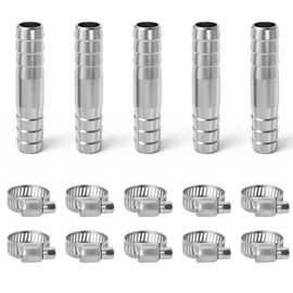 TAILONZ PNEUMATIC 5 Point Stainless Steel Hose Head Joint, 0.2 inch (6 mm) Head Tube Inner Diameter