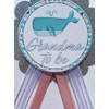 Grandma to Be Pin Whale Baby Shower It's a Boy