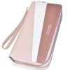 Cartera para Mujer de Cuero PU, Billetera de Gran Capacidad,