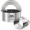 M JINGMEI Biscuit Cutter Set for baking (5 Pieces/Set), Round