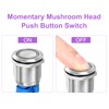 DMiotech 2 Pcs 1/2" Stainless steel Momentary Push Button Switch