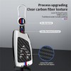 SANRILY Carbon Fiber Pattern 5 Button Key Fob Cover Fit