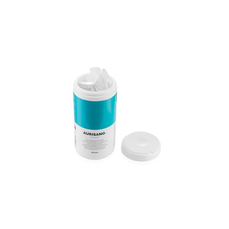 Hearing Aid Cleaning Wipes - Dispenser + Refill - 200