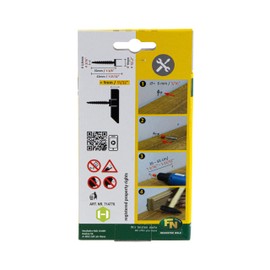 Gedotec nailofix CH28 Clipholder Mounting Clips for Skirting Boards with Cable Duct - NH10003 | Invisible Angle Attachment | 1 Pack of 30 Mounting Screws & Dowels for Strip Clips