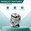 AUTOKAY 62100-81010 Carburetor with Blower Fuel Line Kit for Poulan