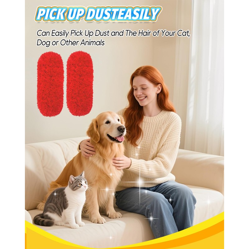 KEEPOW Reusable Microfiber Refills Compatible with OXO Duster & for