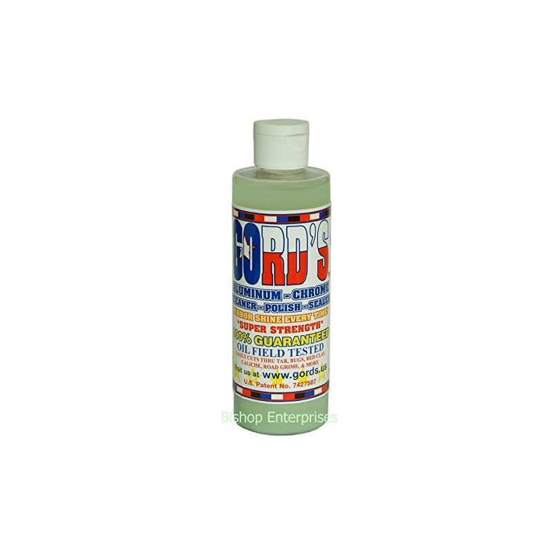Gord's Aluminum-Chrome-Metal/Cleaner-Polish-Sealer - All IN ONE / 8 OZ.