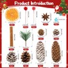 RumonZS Christmas Wreath Making Supplies Kit DIY Xmas Tree Decor