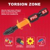 Geinxurn Impact Tough 2 in. #2 Phillips Screwdriver Bits Set,10