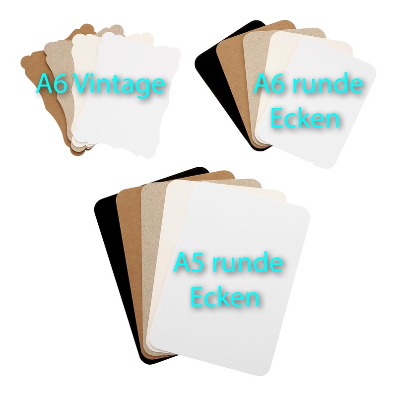 25 Cards DIN A6 10.5 x 14.8 cm 350 g/m²