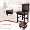 PU Leather Bar Stool Covers with Backs Waterproof Bar Stool