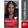 Schwarzkopf Brilliance Permanent Hair Colour, Cool Browns 81 Truffle Brown