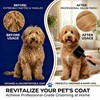 5-Piece Dog Grooming Kit, Large Long Pin Dog Slicker Brush