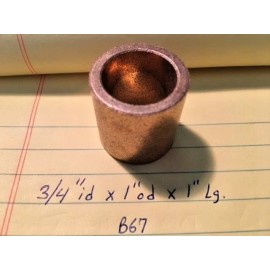 Oilite Bushing Bronze New 3/4 id x 1 od x 1 Brass bearing shim spacer Sleeve B67