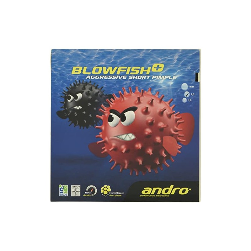 andro Table Tennis Tension Type Table Soft Rubber Blowfish Plus