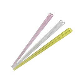 Aoba Chopsticks, Guest Chopsticks, Dishwasher Safe, Clear Chopsticks, 9.1 inches (23 cm), 3 Pairs, Cute, Made in Japan