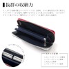 GROOVE GEAR ggs-1016 Men's Long Wallet, Saffiano Leather, Color Tape,