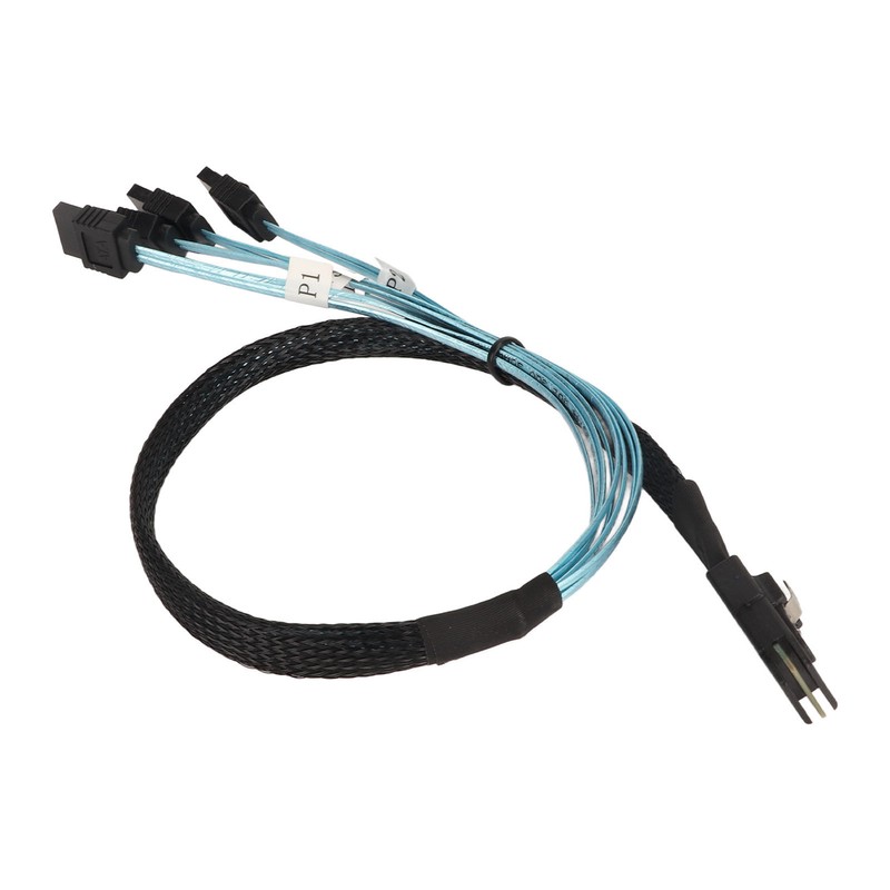 Mini SAS to 4 SATA Cable 7Pin 12Gbps Tinplated Copper