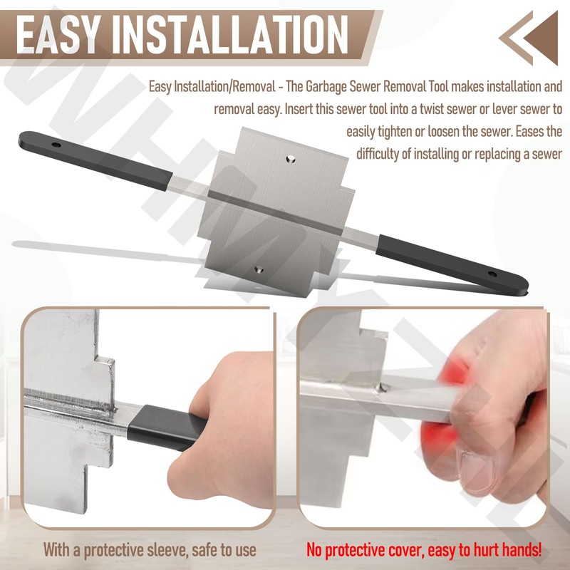 Waste Drain Tool for 3 Tier Sink in Commercial Kitchens