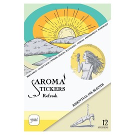 Aromastickers Aroma Stick to Masks, Refresh (Refresh), Pack of 12