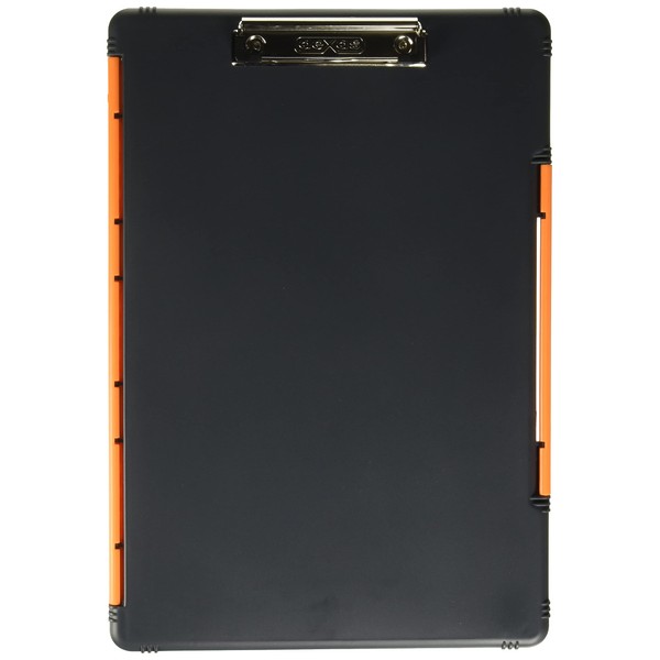 Dexas Legal Size XL Slimcase 2 Storage Clipboard, Gray with Orange Clip, 15.5" x 10.5"