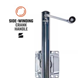 Bastion Distribution Marine Boat Swivel Swing Down Trailer Jack Sidewind 1000 lb Capacity Heavy Duty