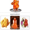 Vertical Skewer Stainless Steel Chicken Roaster Stand Barbecue Grilling Rack