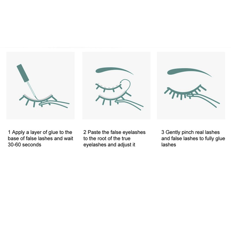 12PCS False Eyelash Glue Waterproof Fast Dry Lasting Maintenance Transparent