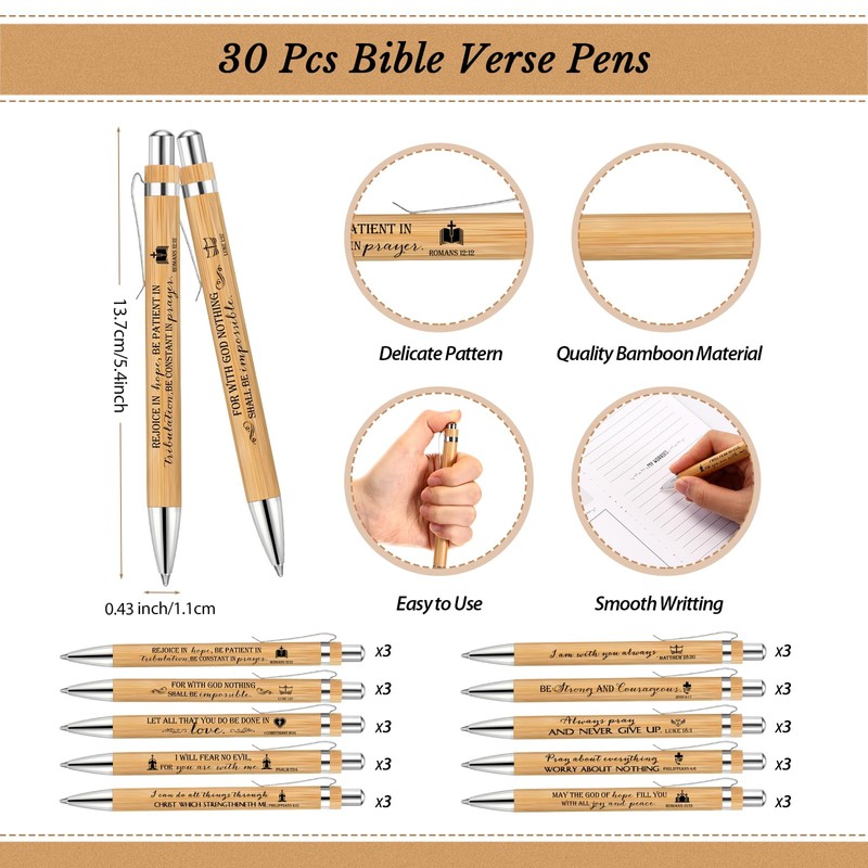 Spakon 30 Pack Christmas Christian Gifts Christian Prayer Journals with