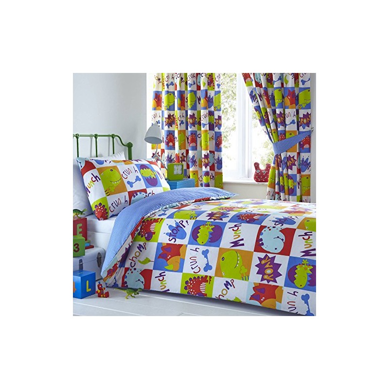 Young Dinosaur Kids Reversible Toddler Size Duvet Cover Set
