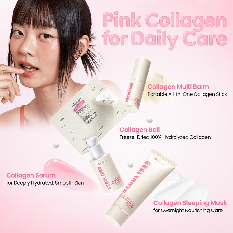 K-SECRET SEOUL1988 Boosting Ball, 100% Hydrolyzed Collagen, 7 Capsules