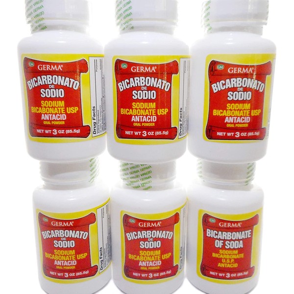 Sodium Bicarbonate USP 3oz Powder Bicarbonato de Soda 6-PACK 1.2 lbs