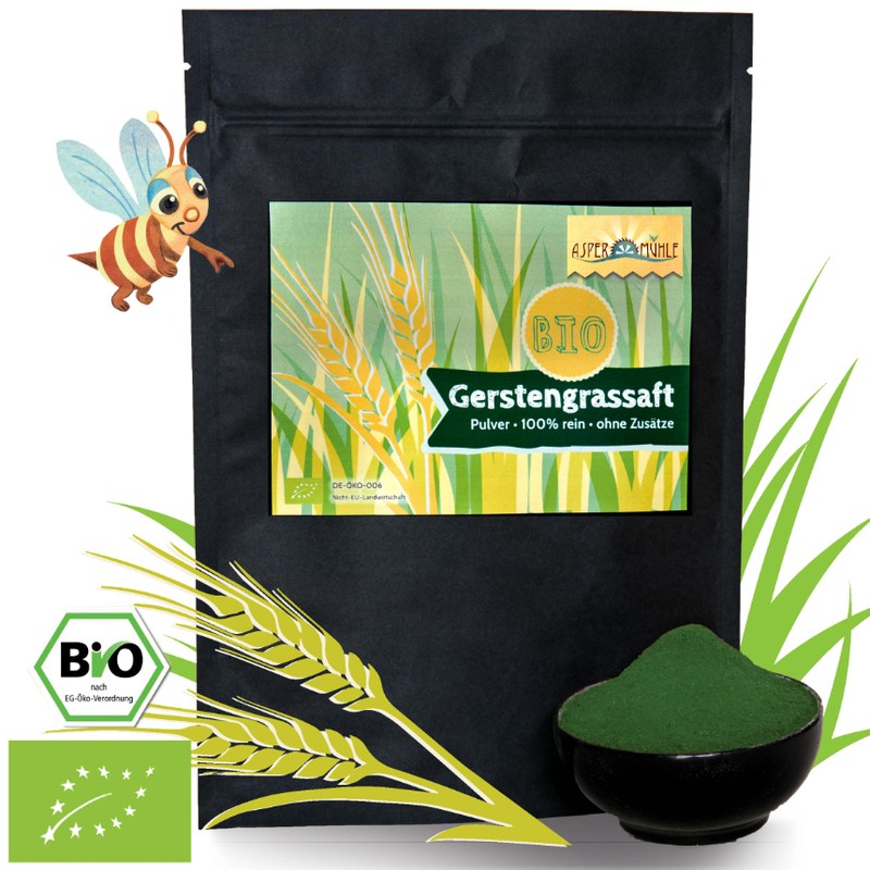 Bio Gerstengrassaftpulver - reines Saftpulver - ohne Zusätze- das Original