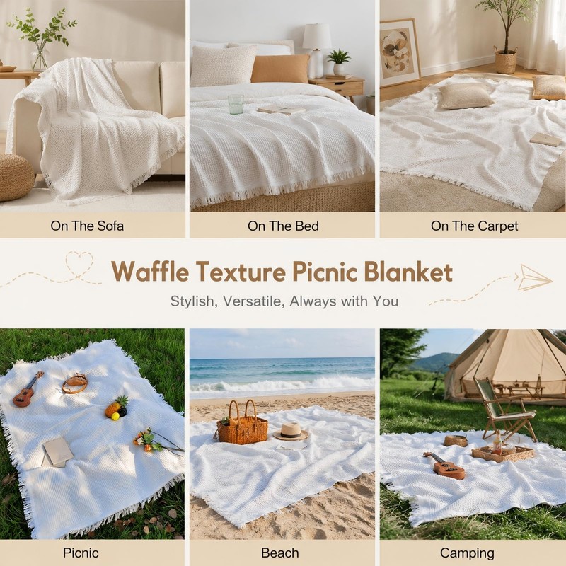 70''x 70''Extra Large Picnic Outdoor Blanket,Foldable Blankets Picnic Mat for