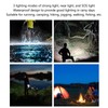 LED Night Running Light Waterproof Adjustable Angle Modes USB Rechargeable