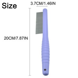 MAEELOU Small Dog Grooming Comb - Perfect for Shih Tzus, Yorkies, and Maltipoos - Ideal Puppy Hair Brushes for Maltese and Small Breeds (Purple)