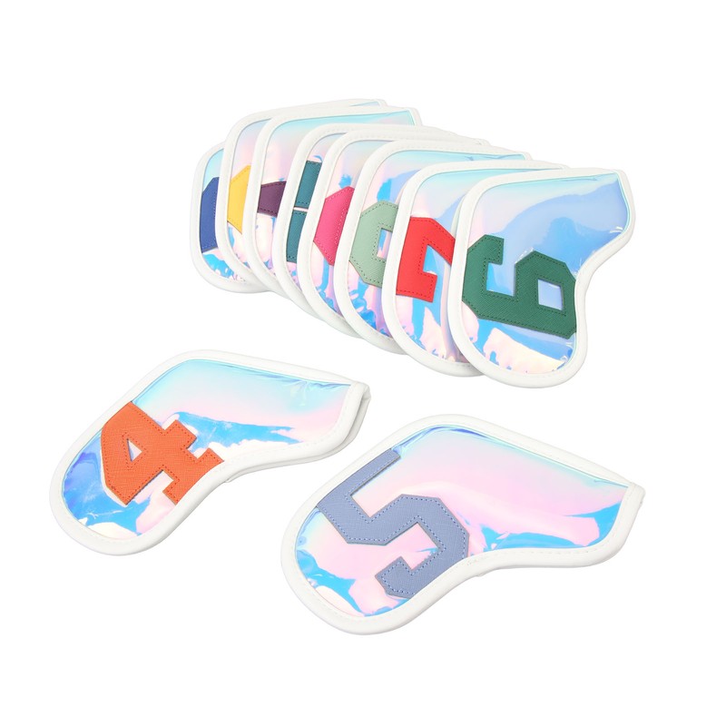 10 Pcs Golf Club Headcover PU Golf Club Protector Golf