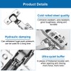 Cabinet Hinges, Pack of 2 Pot Hinges, Soft Close Hinge