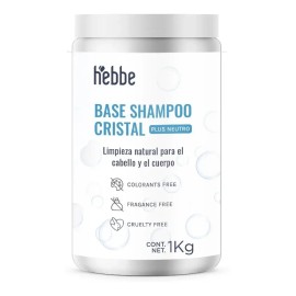Shampoo Hebbe Cosmetics Jyse17 Base Concentrado Natural Transparente Plus Neutro 1L