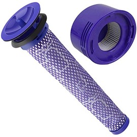 Utiz Pre and Post Motor Hepa Filter Kit For Dyson V7 V8 Animal and V8 Absolute Cordless Vacuum Alternative to Part 965661-01 and 967478-01