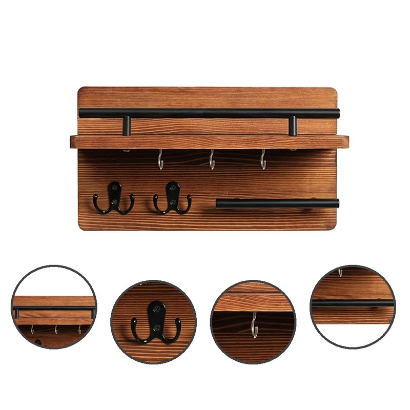 NYGHMY 1 Pcs Wall Mounted Key and Mail Holder for